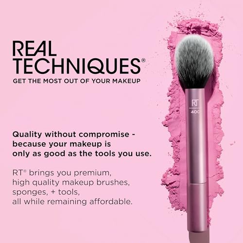 Real Techniques 8 Piece Everyday Eye Essentials Makeup Brush Set, Eye Brushes for Eye Liner, Eyeshadow, Brows, & Lashes, Travel Friendly, Gift Set, Synthetic Bristles, Cruelty-Free & Vegan