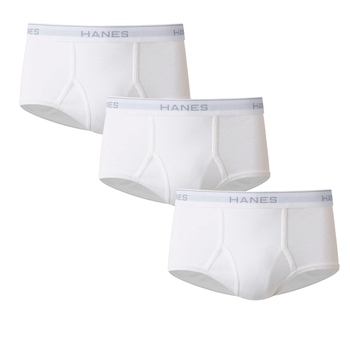 Hanes Men's Moisture-Wicking Cotton Briefs, Available in White and Black, Multi-Packs Available