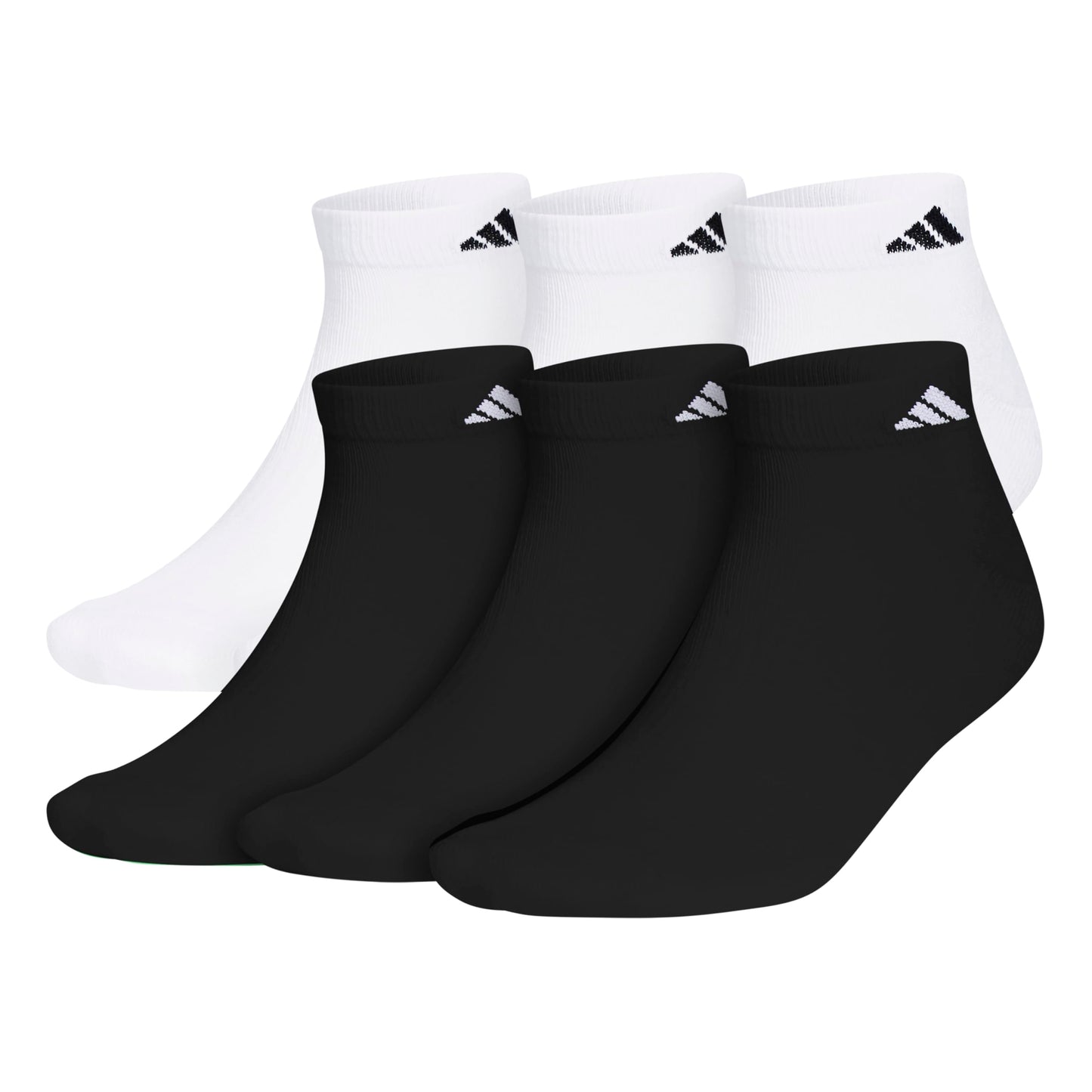 adidas Men's Athletic Cushioned Low Cut Socks with Arch Compression for a Secure Fit (6-Pair)