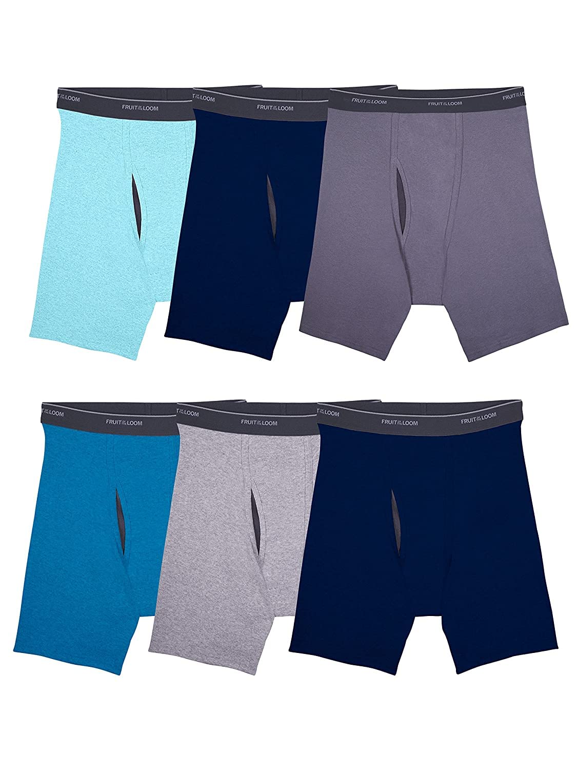 Fruit of the Loom Men's Coolzone Boxer Briefs, Moisture Wicking & Breathable, Assorted Color Multipacks