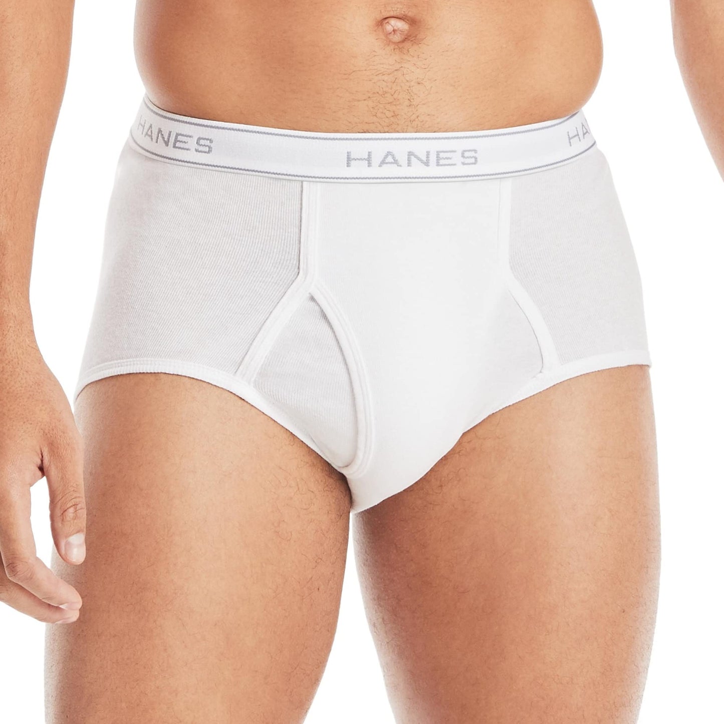 Hanes Men's Moisture-Wicking Cotton Briefs, Available in White and Black, Multi-Packs Available