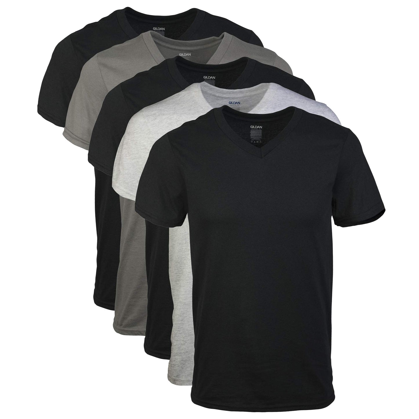 Gildan Men's V-Neck T-Shirts, Multipack, Style G1103