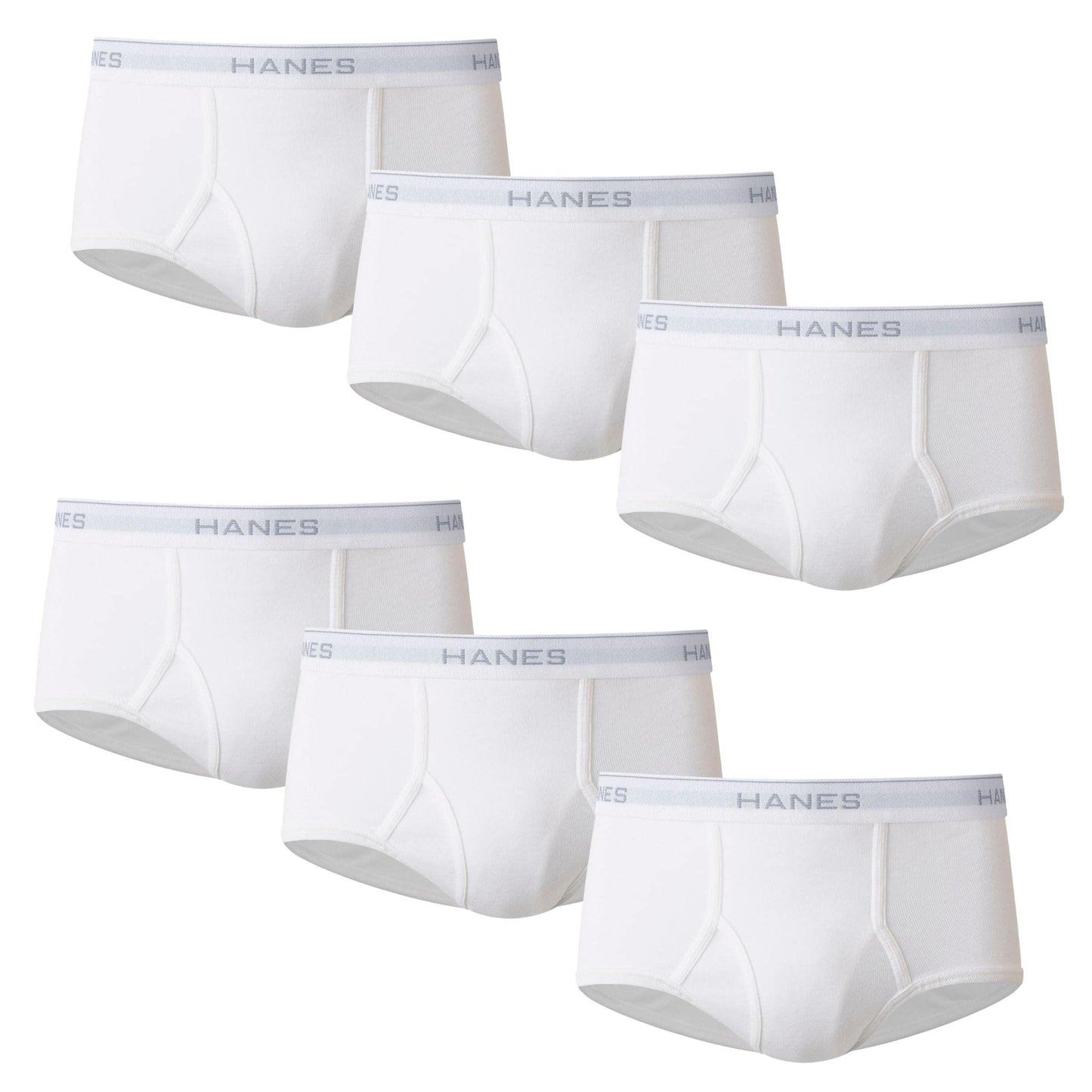 Hanes Men's Moisture-Wicking Cotton Briefs, Available in White and Black, Multi-Packs Available