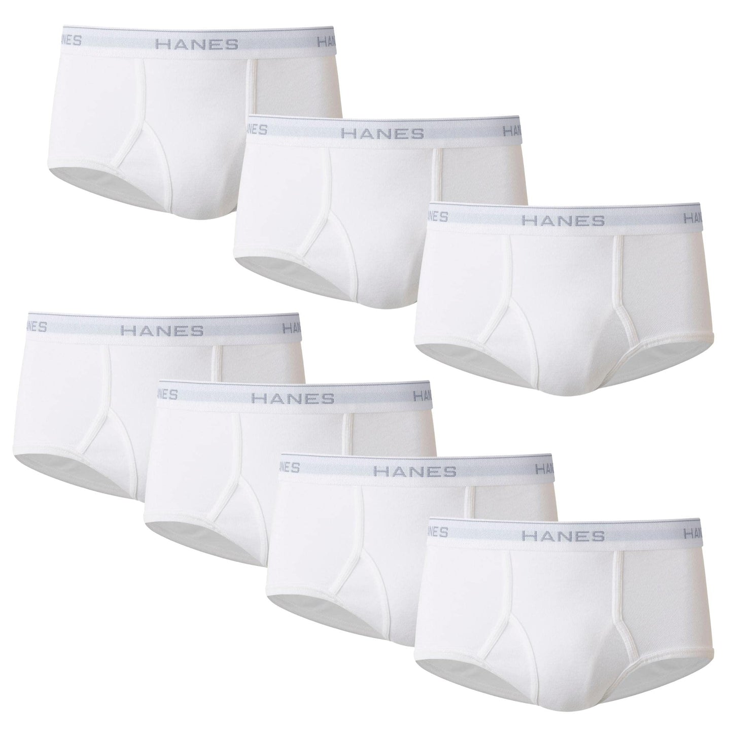 Hanes Men's Moisture-Wicking Cotton Briefs, Available in White and Black, Multi-Packs Available