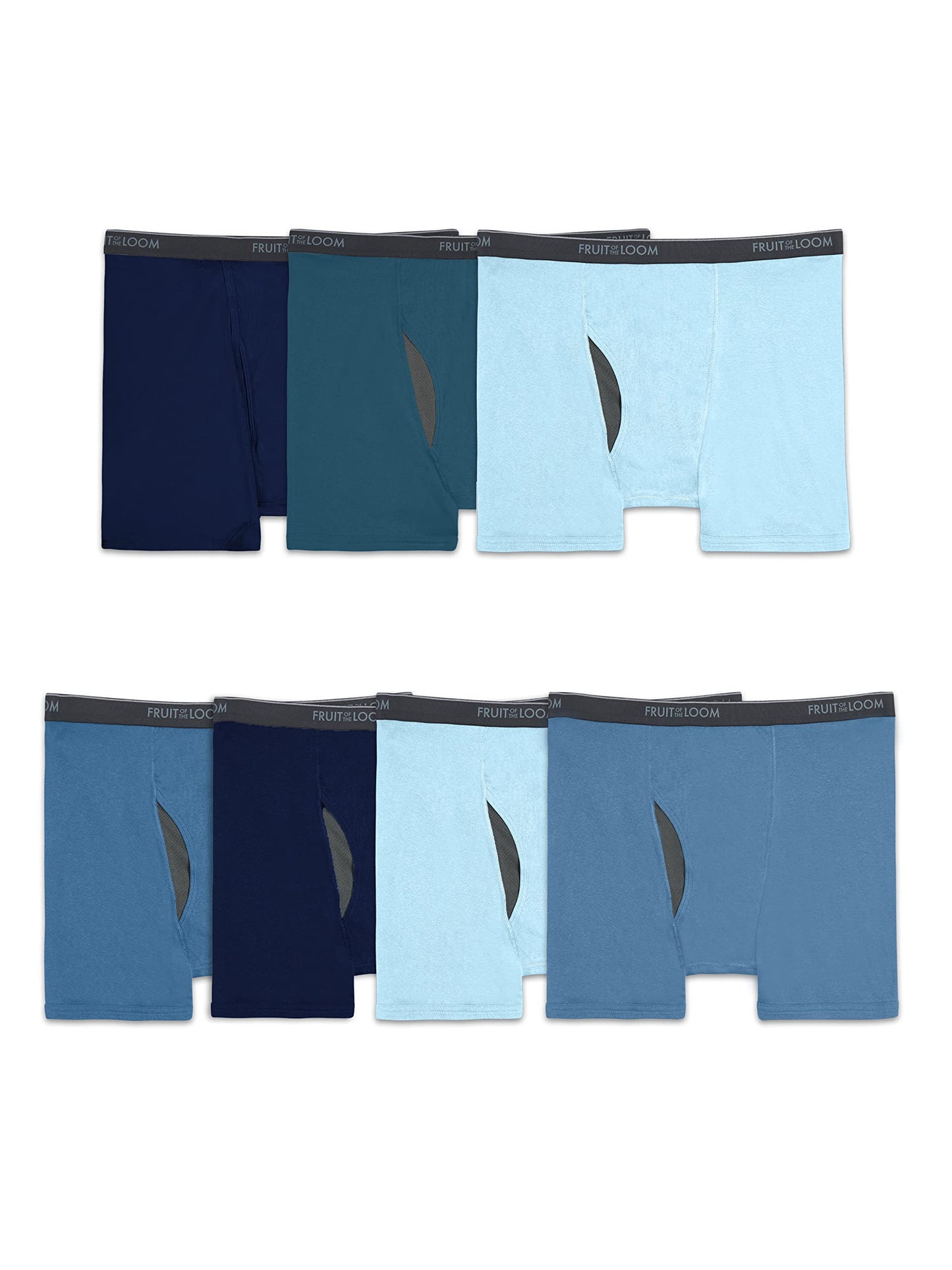 Fruit of the Loom Men's Coolzone Boxer Briefs, Moisture Wicking & Breathable, Assorted Color Multipacks