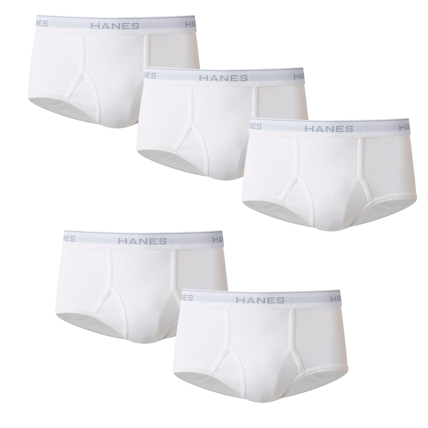 Hanes Men's Moisture-Wicking Cotton Briefs, Available in White and Black, Multi-Packs Available