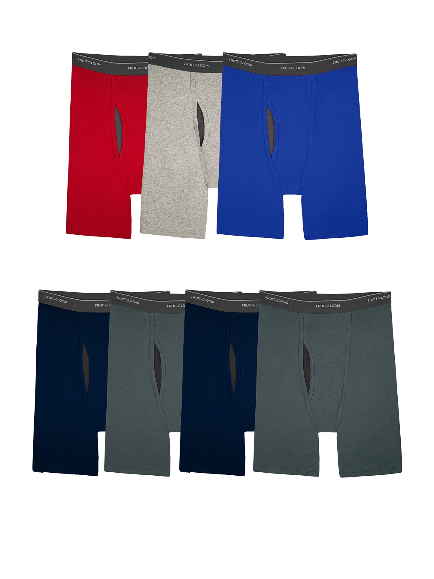 Fruit of the Loom Men's Coolzone Boxer Briefs, Moisture Wicking & Breathable, Assorted Color Multipacks