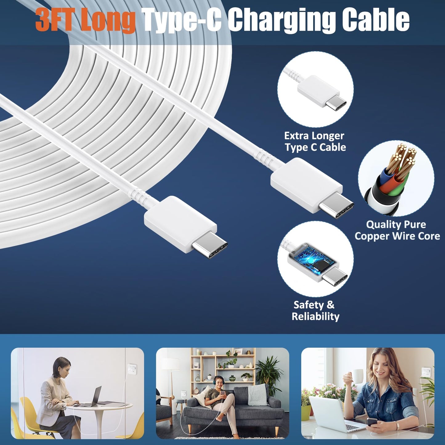 iPhone 16 15 Pro Max Charger Fast Charging, 30W USB C iPhone 15 16 Pro Max Fast Charger Block with 10FT Long USB C Charging Cable for iPhone 16 Pro Max/16 Pro/15 Pro Max, iPad, S24 Ultra