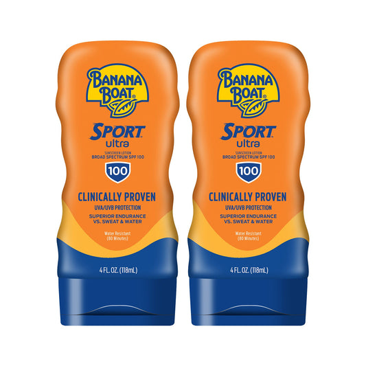 Banana Boat Sport Ultra SPF 65 Sunscreen Lotion, 8oz | Banana Boat Sunscreen SPF 65 Lotion, Oxybenzone Free Sunscreen, Banana Boat Lotion Sunscreen, High SPF Sunscreen, Water Resistant Sunscreen, 8oz