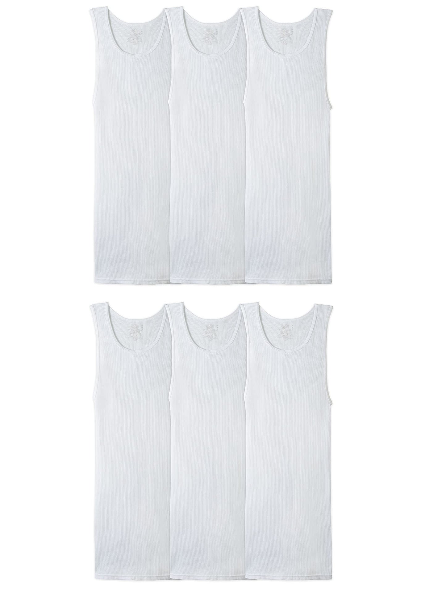 Fruit of the Loom Men's Sleeveless Tag Free Moisture Wicking Tank A-Shirt