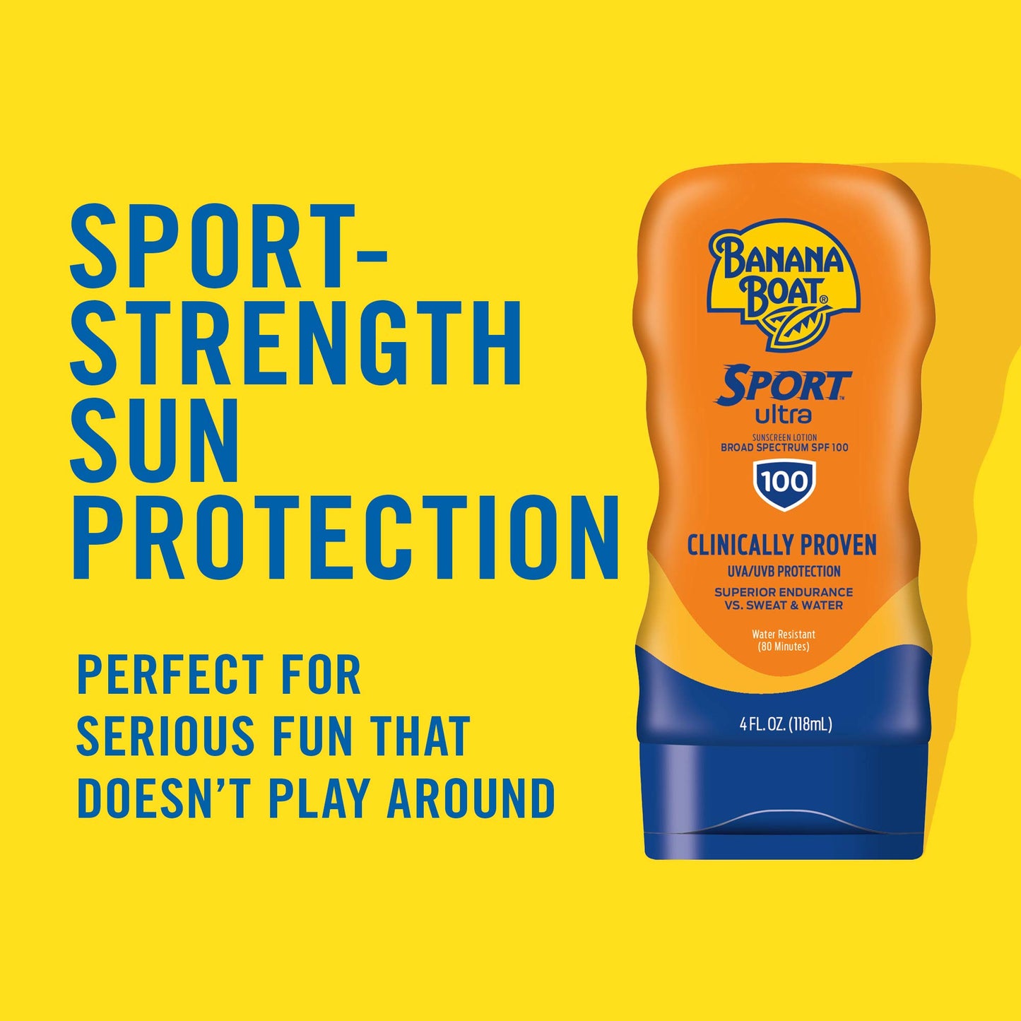 Banana Boat Sport Ultra SPF 65 Sunscreen Lotion, 8oz | Banana Boat Sunscreen SPF 65 Lotion, Oxybenzone Free Sunscreen, Banana Boat Lotion Sunscreen, High SPF Sunscreen, Water Resistant Sunscreen, 8oz