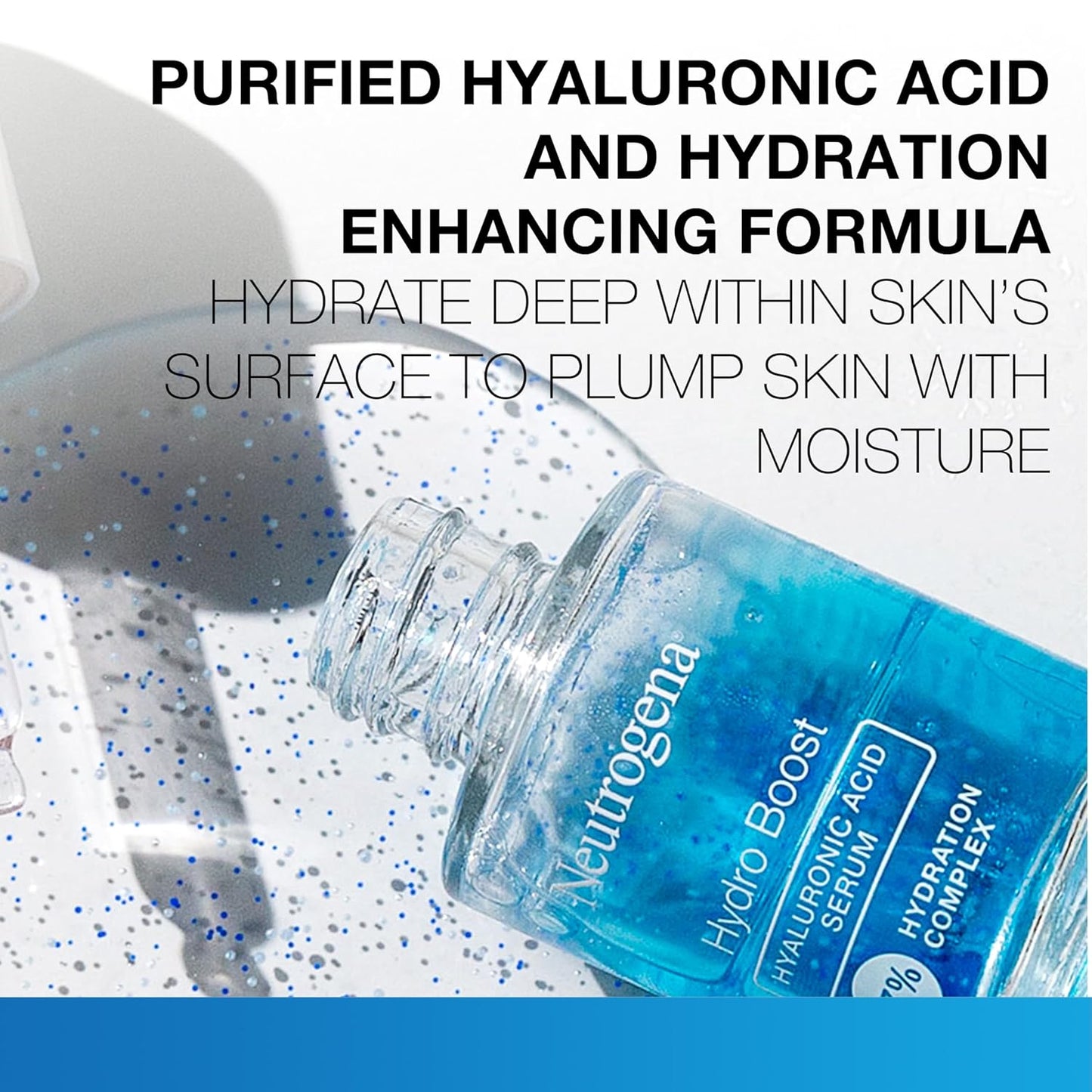 Neutrogena Hydro Boost Hyaluronic Acid Serum For Face, Lightweight Daily Hydrating Serum To Revive Dry Skin, Oil-Free, Non-Comedogenic, Fragrance Free, 1 oz