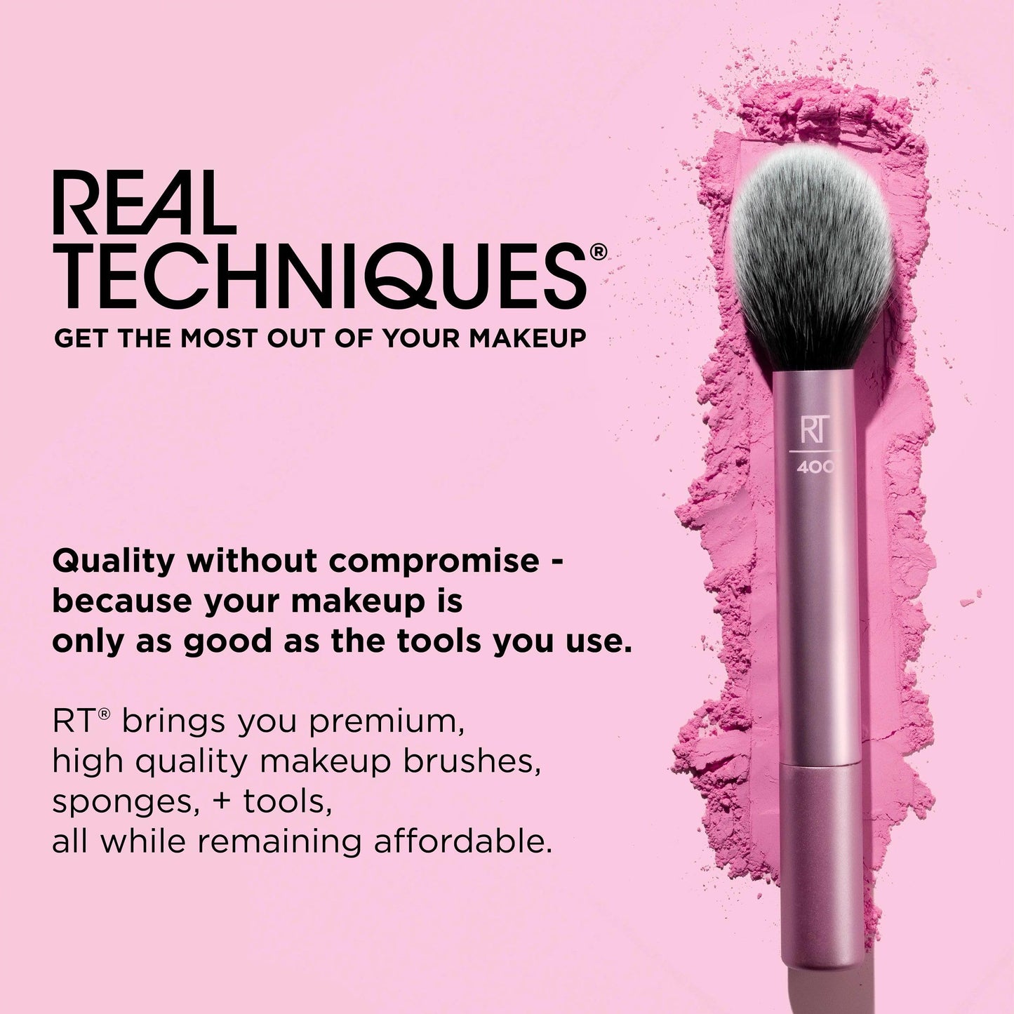 Real Techniques 8 Piece Everyday Eye Essentials Makeup Brush Set, Eye Brushes for Eye Liner, Eyeshadow, Brows, & Lashes, Travel Friendly, Gift Set, Synthetic Bristles, Cruelty-Free & Vegan